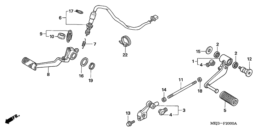 Brake pedal assy
