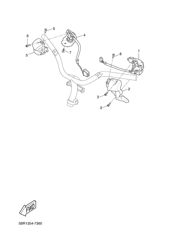 Handle switch. lever