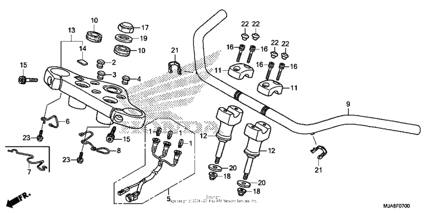 Handlebar (vt750c/ca/cs)