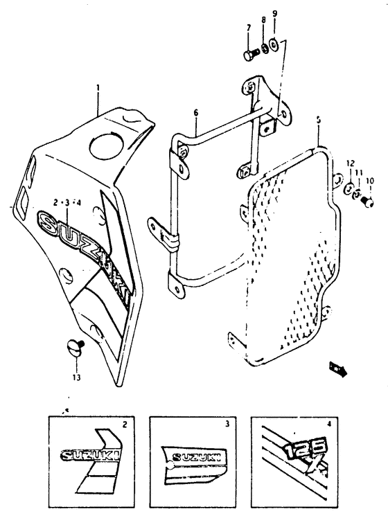 TS125 Reservoir tank cover