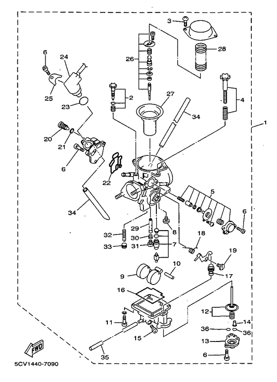 YP250D Карбюратор