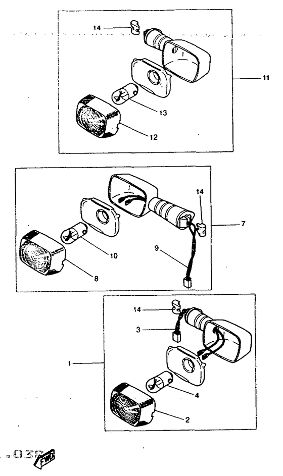 DT50R Поворотники