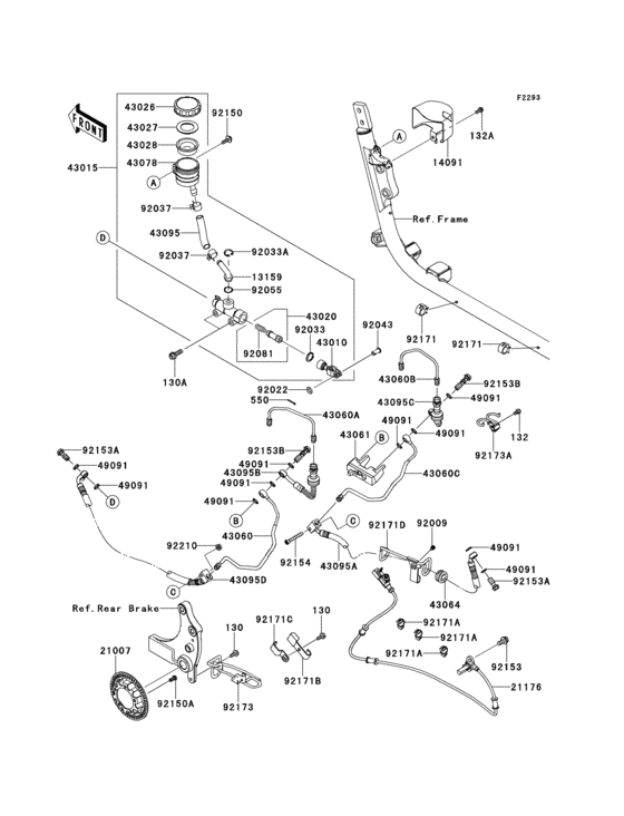 Rear master cylinder(1/2)
