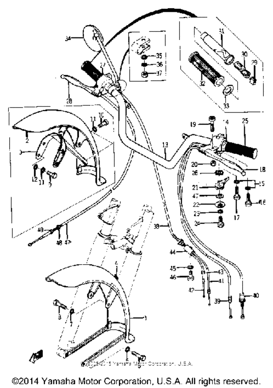 Handle - front fender