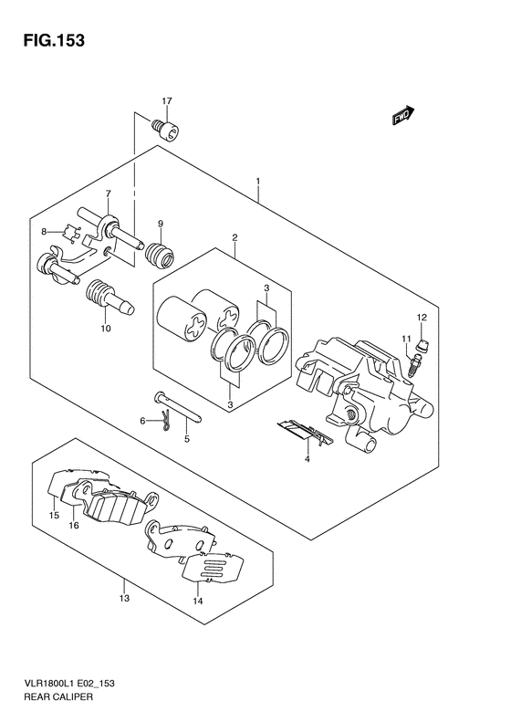 VLR1800 Задний суппорт