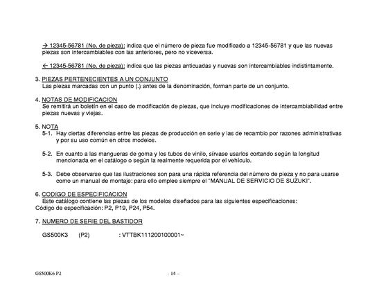 GS500 Catalog preface