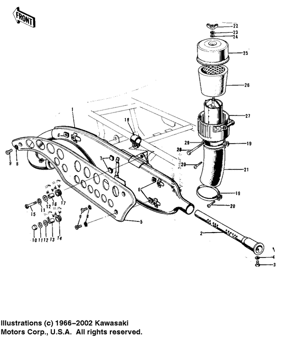 Air cleaner/muffler