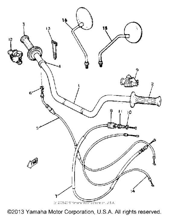 Handlebar-cable