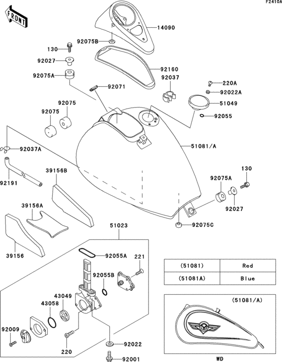 VN800 Fuel tank(1 / 3)(vn800-b6)
