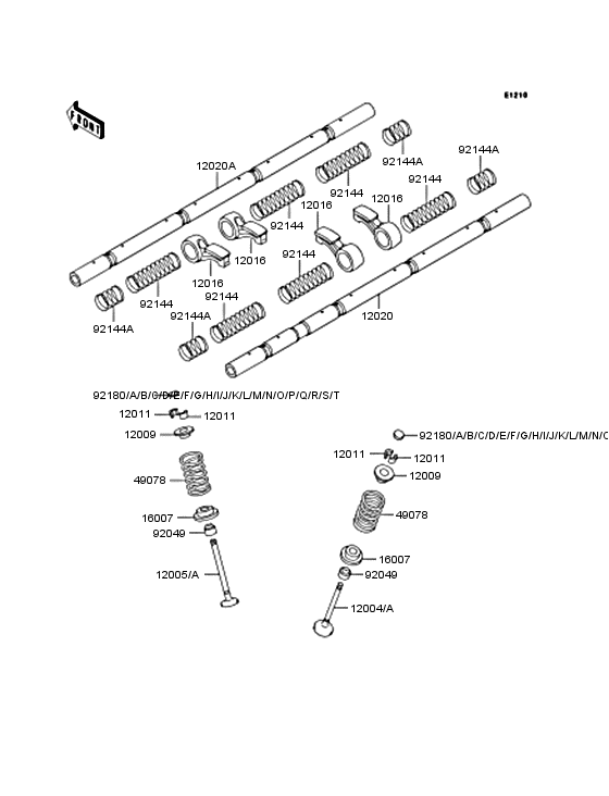 Rocker arms/valves