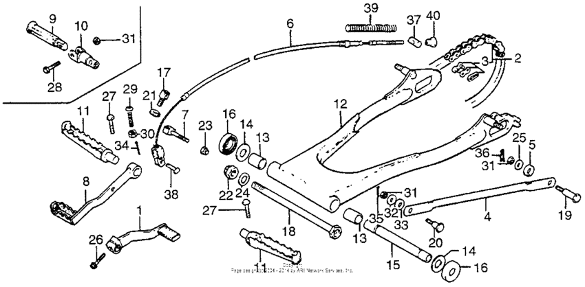 Swingarm + step
