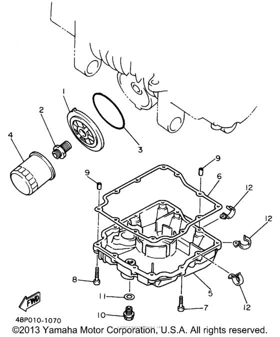 XJ600SF Масляный фильтр