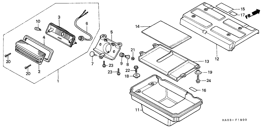 Taillight/tool box