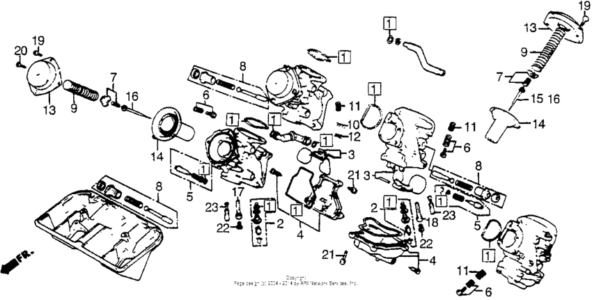 Carburetor components parts