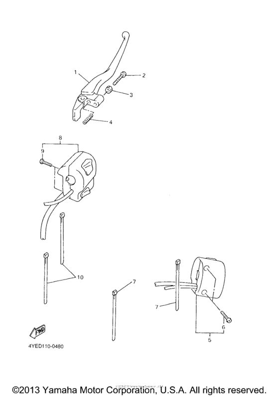 XVZ13LTM Рулевые переключатели