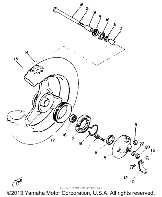 PW50E Переднее колесо
