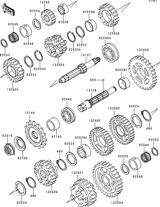 ZX600 Transmission(zx600de069248-)