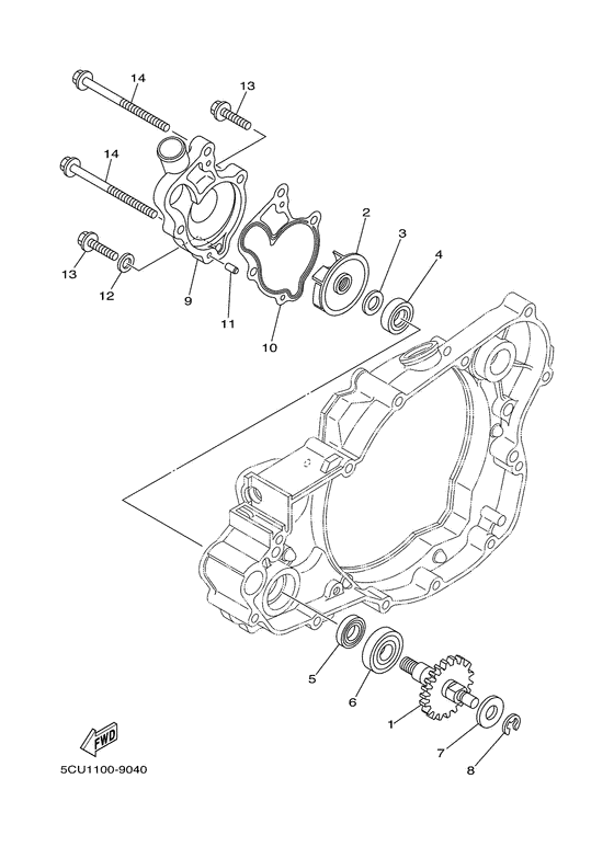 YZ250 Водяной насос