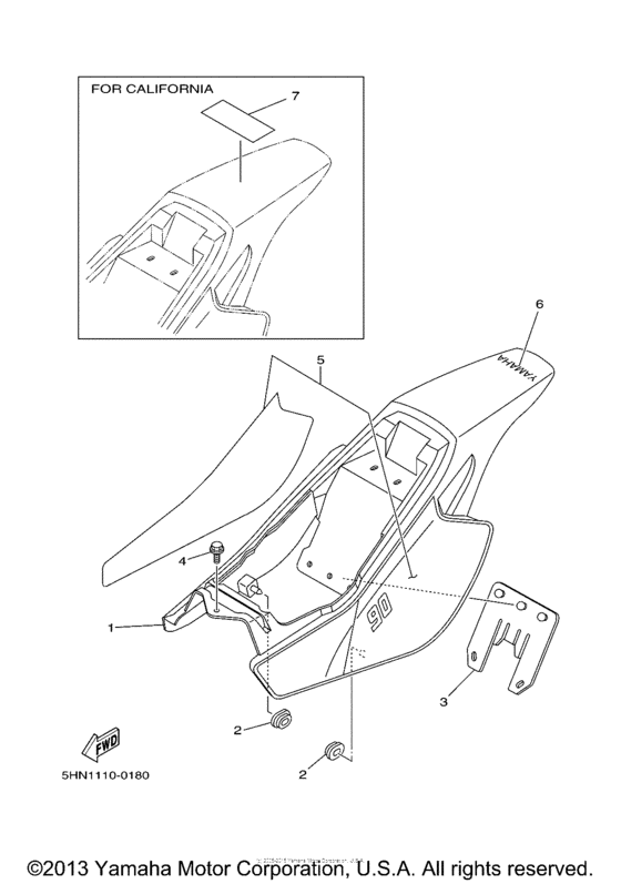TTR90MC Боковые обтекатели