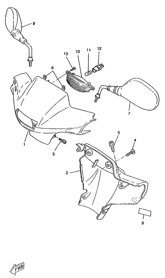 CW50RS Обтекатель 1