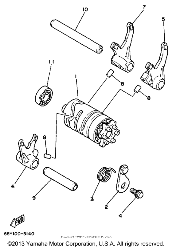 Shift cam - fork