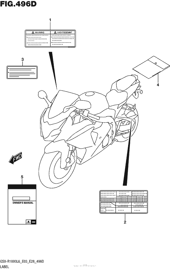 Label (Gsx-R1000Al6 E28)