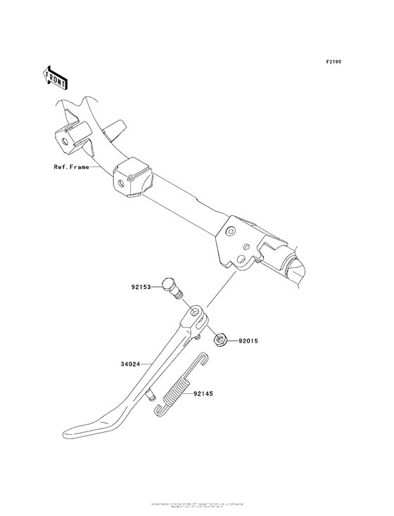 VN900 Подножка
