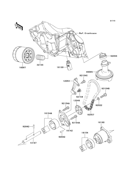 EX650 Масляный насос