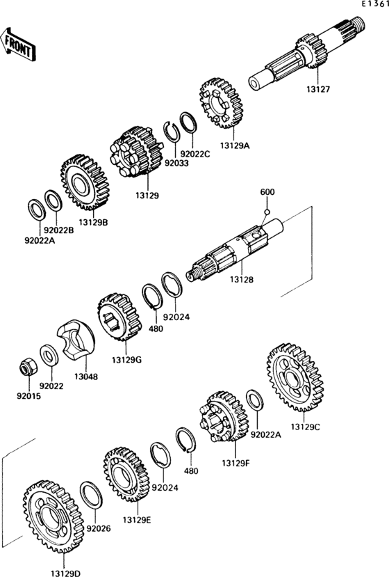 VN750 Трансмиссия