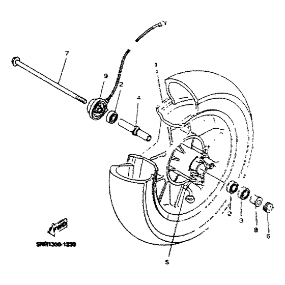 YP125D Переднее колесо