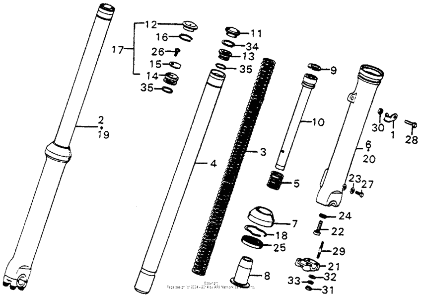 Front fork m1-76