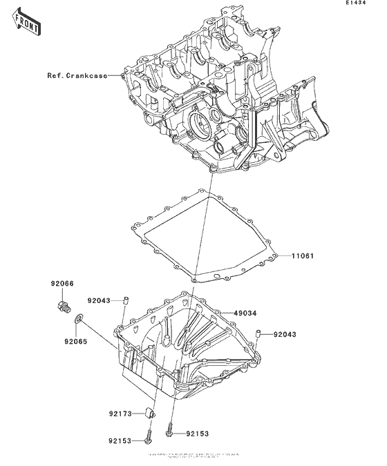 ZX600 Маслянный поддон