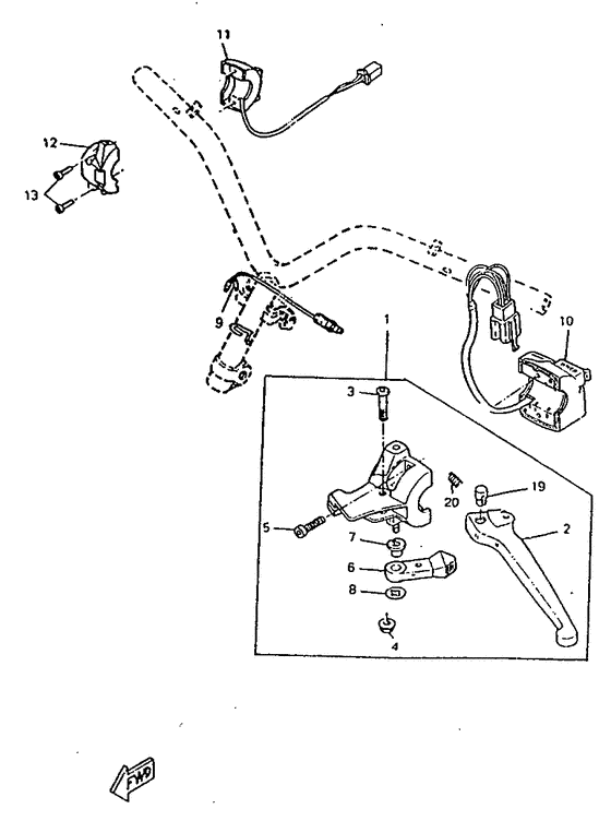 CW50RSX Handle switch. lever