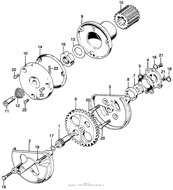 Oil filter rotor + oil pump