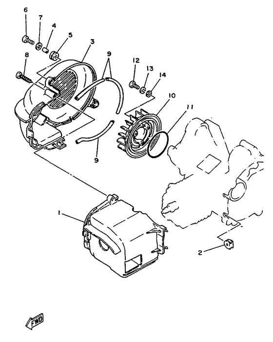 YN50 Air shroud. fan