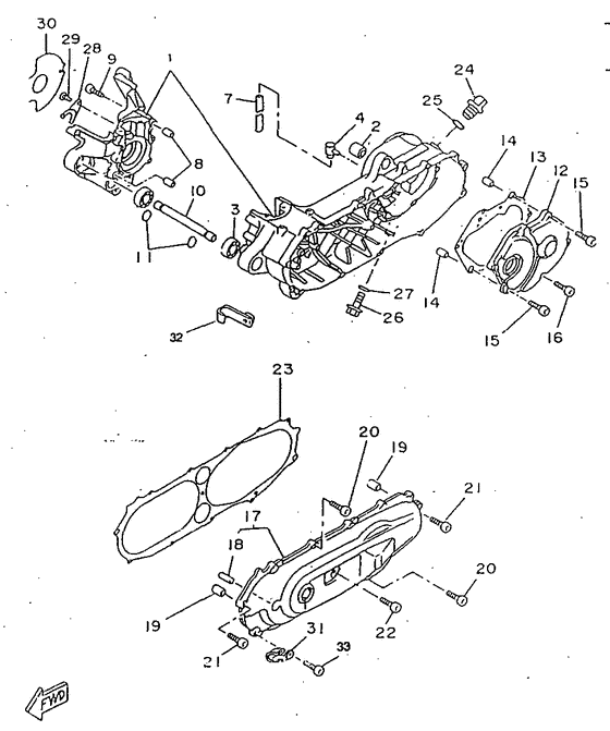 CW50RSP Картер двигателя