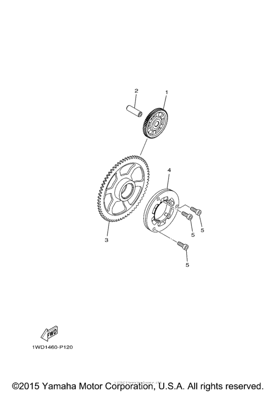 YZFR3FB Муфта стартера