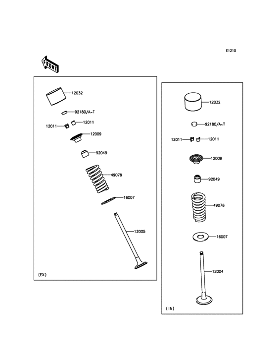 EX300 Клапана