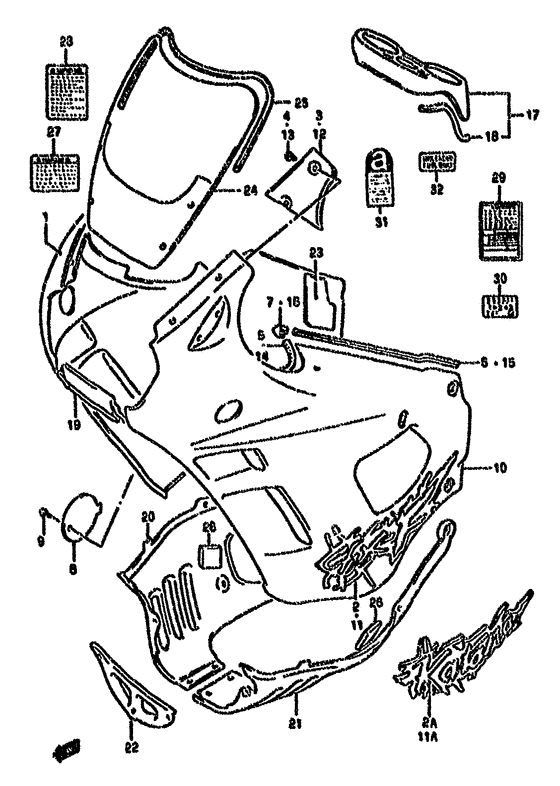 Cowling body