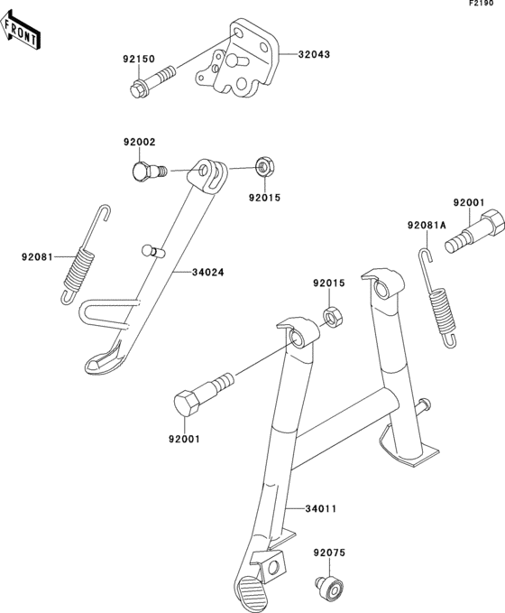 EX250 Подножка