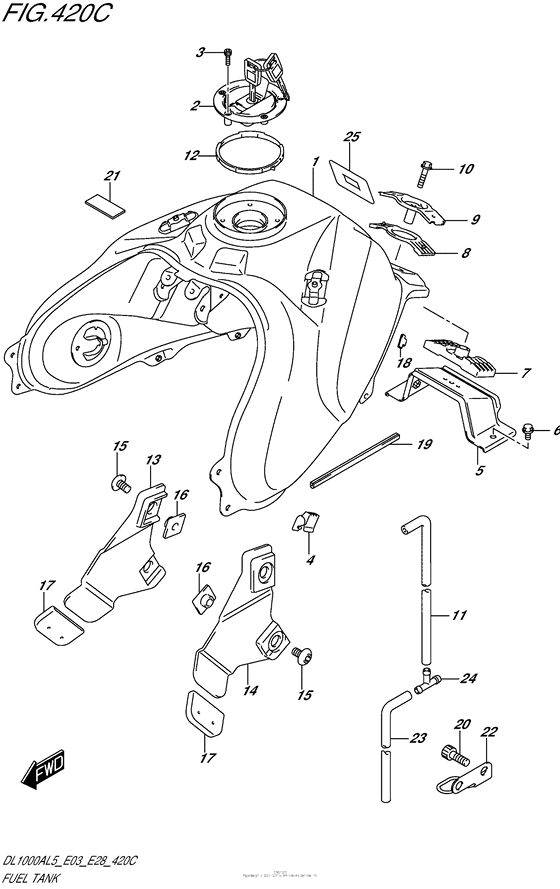 Fuel Tank (Dl1000Al5 E33)
