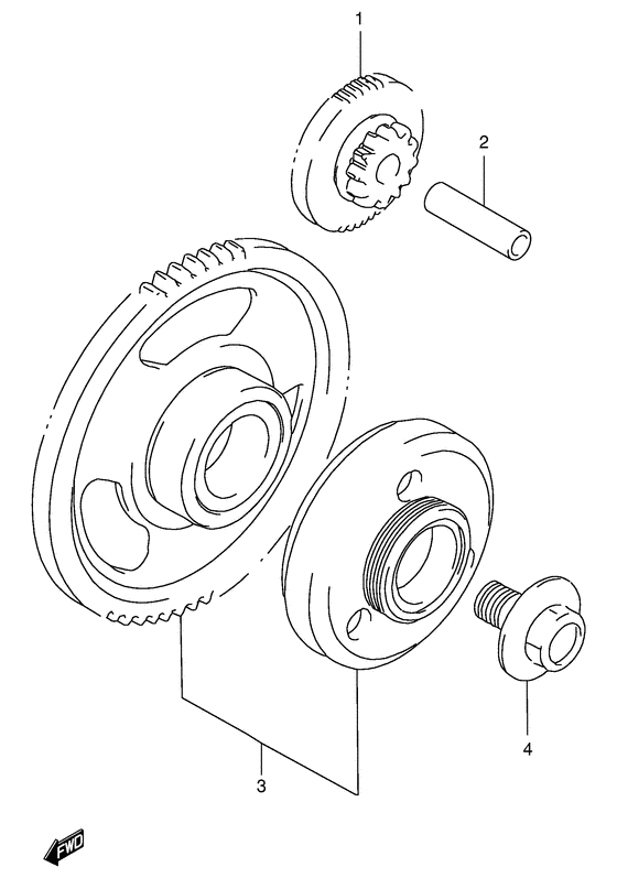GSX750 Муфта стартера