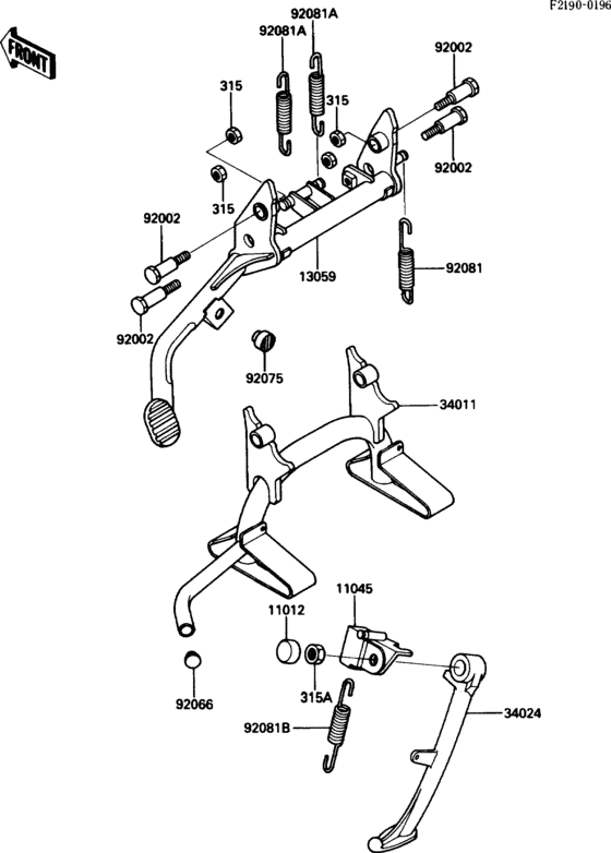 ZG1200 Подножка