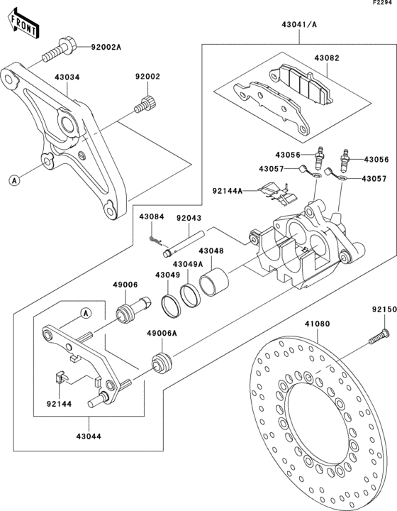 Rear brake(r1-r3)