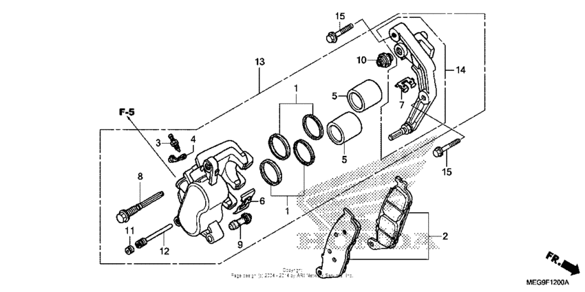 Front brake caliper (1)
