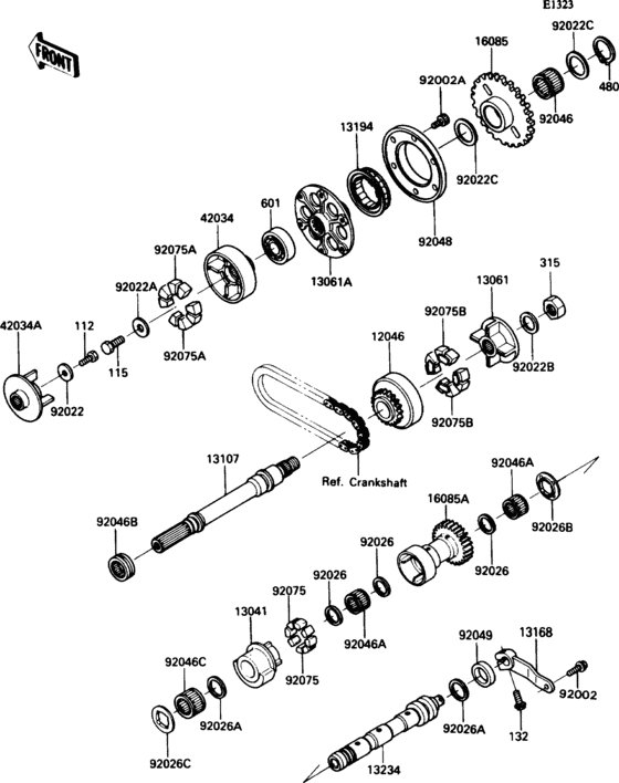 ZX1100 Валансирный вал