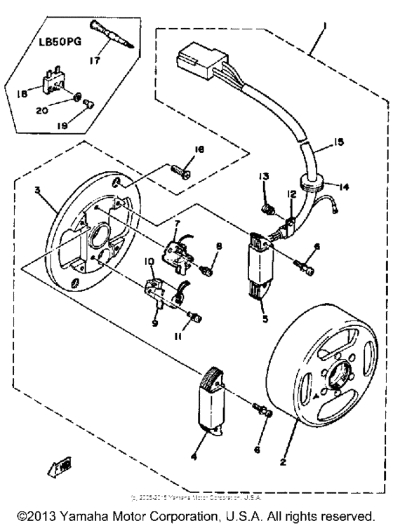 Flywheel magneto