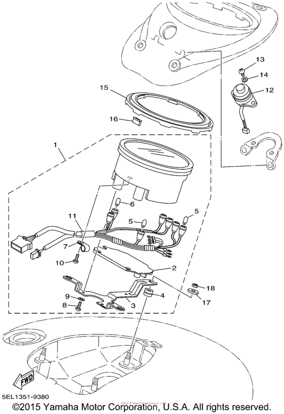 XVS1100L Приборы