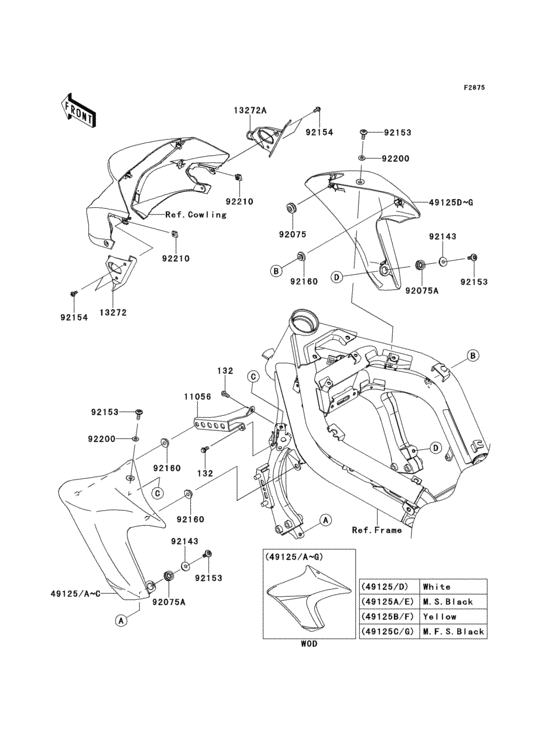ER650 Капот и облицовка