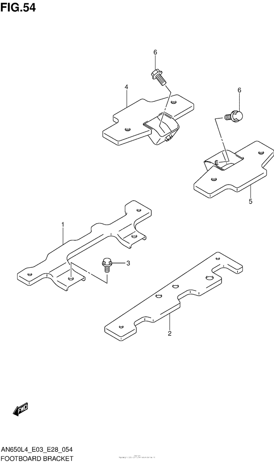 AN650 Footboard Bracket